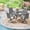 Gray-Gray, variant on Vicllax 7-Piece Outdoor Patio Dining Set Metal Swivel Chairs & Round Steel Table with Umbrella Hole