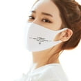 thumbnail image 1 of LOOKA MASK Protective Fashion Face Mask, Breathable, Washable and Reusable, LOVERS White (Small), 1 of 4