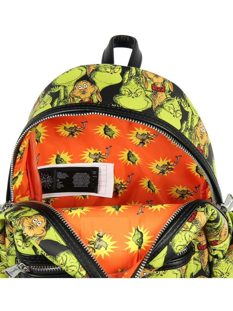 dr seuss - the grinch and max mini backpack Dr Seuss The Grinch & Max All-Over Print US Ex Mini Backpack