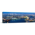thumbnail image 1 of ARTCANVAS Osaka Japan Blue Skyline Panoramic Canvas Art Print - Size: 36" x 12" (1.50" Deep), 1 of 9