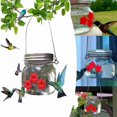 thumbnail image 2 of Paquete De 2 comederos para pájaros, comedero portátil para pájaros y flores colgante para exteriores, Compatible con jardín colgante para exteriores, 2 of 5