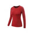 thumbnail image 1 of New Women‘s Fit Yoga Workout Long Sleeve Sport T Shirt Compression Tops, 1 of 2