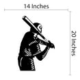 thumbnail image 4 of Sports Wall Decals for Boys Bedroom - Softball Hitter Swinging Bat Player DIY & Creativity Boy Girl Bedroom Wall Sticker - Size: 14 In x 20 In, 4 of 4