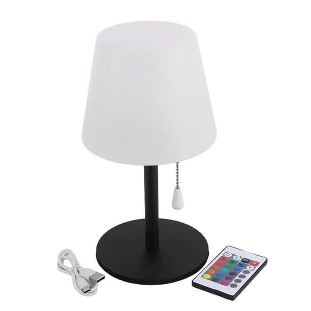 Lámpara de escritorio inalámbrica de luz nocturna de moda con cadena de tracción 2200mAh RGB para el hogar del dormitorio