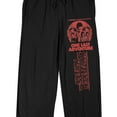 thumbnail image 2 of Stranger Things Character Circle Adult Black Sleep Pajama Pants
-Small, 2 of 5