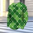 thumbnail image 5 of Ceisia Men's Loose Fit Waffle Knit Sweatshirt - St. Patrick's Day Argyle Starlight Print Green XXL Gifts, 5 of 5