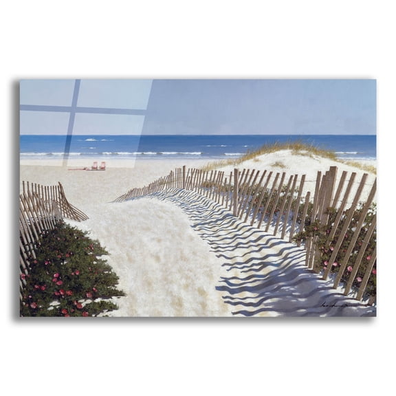Epic Art 'Walk To The Beach' by Zhen-Huan Lu, Acrylic Glass Wall Art, 24"x16"
