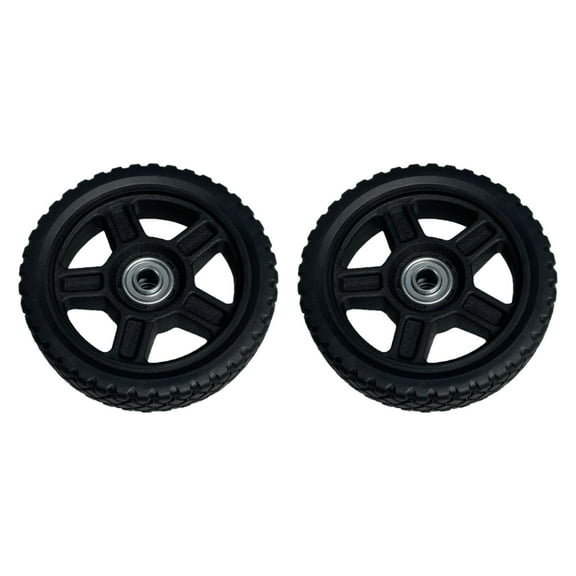 oshhni 2 Pieces Lawnmower Wheels 6 inch Tires Utility Professional High Reliability