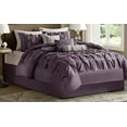 thumbnail image 1 of Madison Park Laurel Comforter Set, California King, Plum, 1 of 2