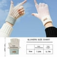thumbnail image 4 of Thermal Fingerless Gloves for Women Warm Knit Half Finger Design for Running and Outdoor Activities, 4 of 9