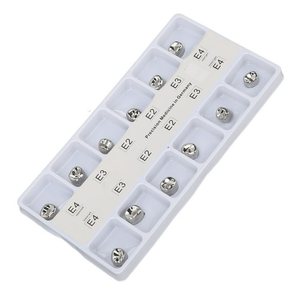 Metal  Teeth Crown, Portable Temporary Child  Teeth Crown Stainless Steel 12pcs  For Hospital For Children