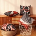 thumbnail image 5 of Red Black Grey Abstract Throw Pillow Cover, 18 x 18 Red and Black Pillow Covers, Modern Geometric Decorative Throw Cushion Cover for Bedroom Couch Sofa Living Room Decor Set of 4, 5 of 6