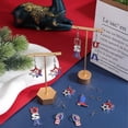 thumbnail image 4 of 1 Box 8 Sets USA Flag Earring Making Kit Patriotic Charms 4th of July Rhinestone US Charm American Flag Charms Red Blue Flag Charm Mixed Color, 4 of 6