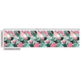 thumbnail image 3 of Flamingo Fabric by the Yard, Exotic Beach Birds Fan Palm Leaves on Geometric Circles Modern Tropical Art, Decorative Upholstery Fabric for Chairs & Home Accents, Turquoise Pink by Ambesonne, 3 of 5