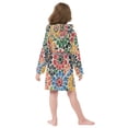 thumbnail image 7 of FORMRS Niños Bathrobe Unisex Hooded Robe Soft Plush Pajamas Sleepwear, Size 2-3T, Dark Floral, 7 of 7