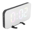 thumbnail image 4 of Relojes de escritorio modernos, alarma digital LED RGB, reloj digital RGB, reloj dinámico que cambia de color, el mejor de su clase, 4 of 8
