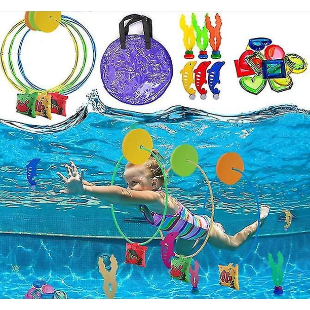 Juegos De Piscina Para Niños, Juego De Piscina De Juguete Juegos Acuáticos Al Aire Libre Para Niños Juguete De Buceo Regalo Niño Niña De 5 A 12 Años Juguete Subacuático Juegos De Verano Para