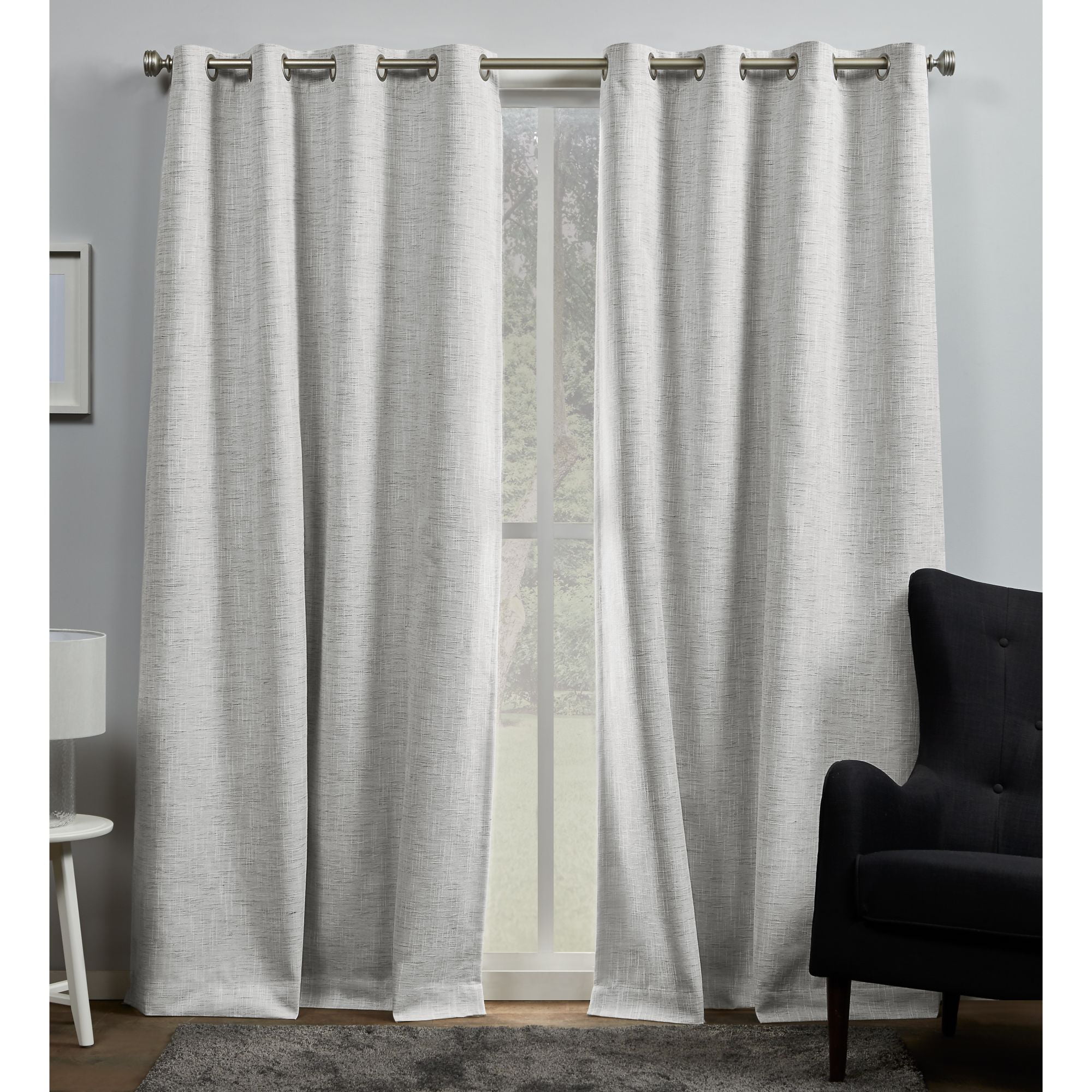 Exclusive Home Curtains Burke 100% Blackout Grommet Top Curtain Panel