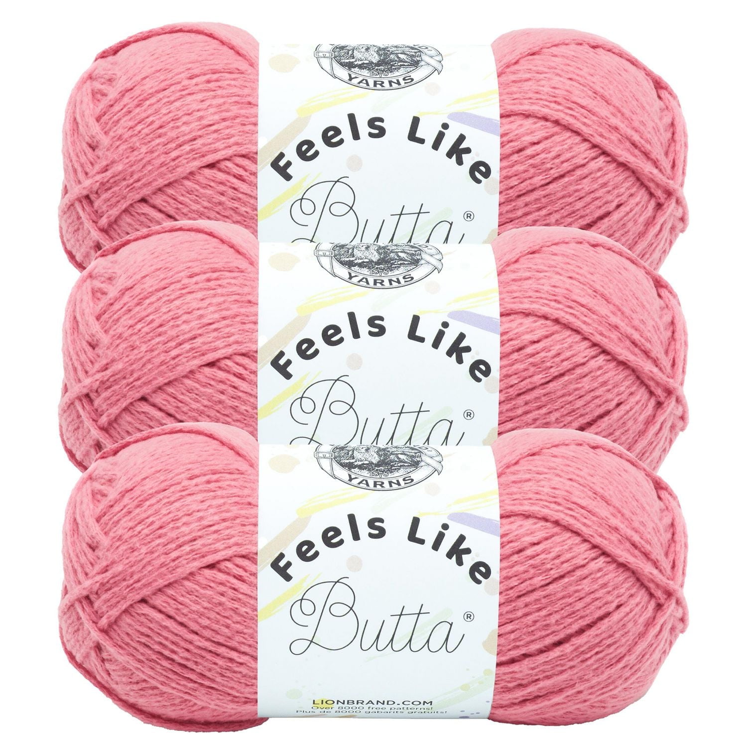 Lion Brand Feels Like Butta ® Yarn #4 Medium/Worsted Yarn 100g/199m 3-Pack