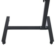 Miumaeov Rolling Laptop Desk 360Rotation Height Adjustable Laptop Table Laptop Cart Laptop Stand for Couch Bed Recliner Chair Standing