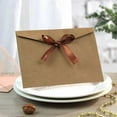 thumbnail image 2 of Kraft Envelopes, 10 Pieces Vintage Envelope, Pretty Mini Envelope with Ribbon and, Ideal Envelopes for Letters, 2 of 4