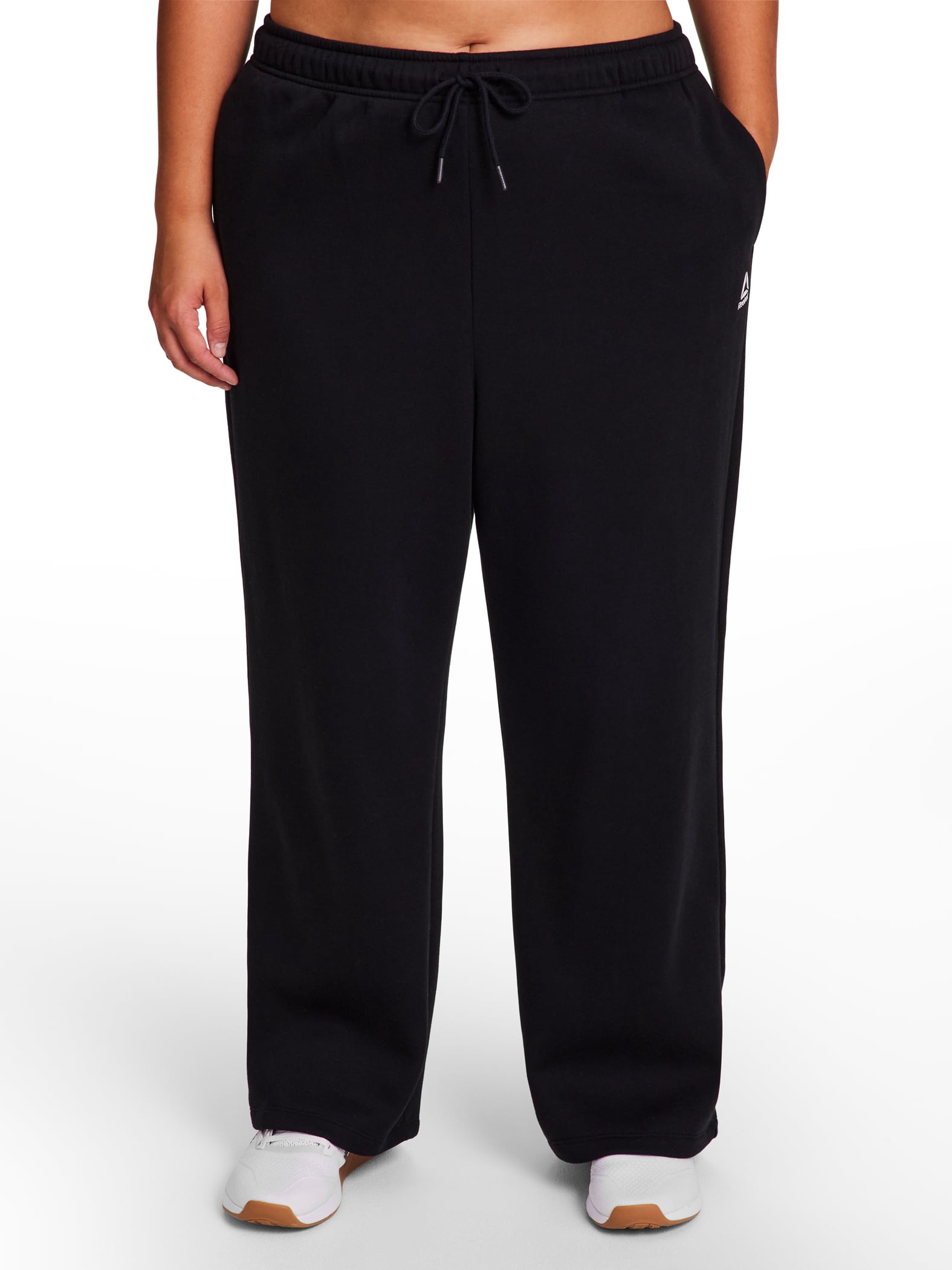 Reebok Women's and Women's Plus Sport Core Crewneck and Straight Leg Pant 2-Piece Set, Sizes XS-4X