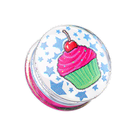 

Cupcake Star Clear UV Double Flared Ear Gauge Plug