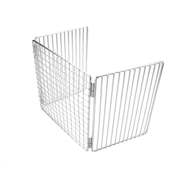 Parrilla de barbacoa de acero inoxidable suministros de cocina soporte plegable para parrilla de barbacoa con bolsa de almacenamiento accesorios al aire libre para mochileros JShteea El nuevo