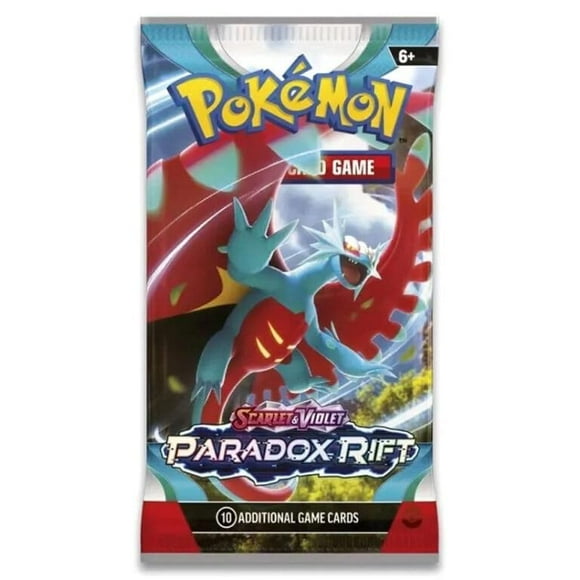 Paquete de refuerzo de Pokémon con sellado individual, Paradox Rift, con 10 cartas