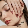 thumbnail image 7 of 24Pcs Dark Press on Nails Medium Almond Fake Nails with 3D Y2k Irregular Silver Design Pearl Jewelry False Nails Glitter Full Cover Artificial Glue on Nails Gothic Stick on Nails for Women DIY Tips, 7 of 7