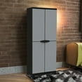 thumbnail image 6 of RAM Quality Products PRESTIGE UTILITY 3 Shelf Lockable Storage Cabinet, Gray, 6 of 7