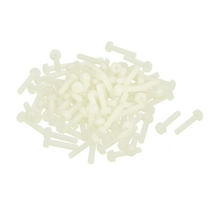 

Uxcell M3 x 15mm Nylon Crosshead Round Head Machine Screws Bolts (100-pack)