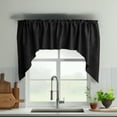 thumbnail image 3 of Faux Burlap Swag Valance Curtain Window Treatment Kitchen Home Décor 72" Wide / 36" Tall, 3 of 10