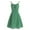 Green, variant on Women Ditsy Floral Tie Ruffle Front Spaghetti Straps Dress Green M
