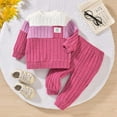 thumbnail image 2 of NAFUU Baby Boy Fall Winter Clothes Knit Striped Long Sleeve Sweater And Pants Two Piece Set Boys Outfits Sets Comfortable Casual Wear Adorable Clothes 3-6 Months, 2 of 8