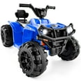 thumbnail image 3 of Best Choice Products 12V Kids Ride-On ATV Quad w/ Bluetooth, 2.4mph Max, Treaded Tires, LED Lights, Radio - Blue, 3 of 9