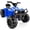 Blue, variant on Best Choice Products 12V Kids Ride-On ATV Quad w/ Bluetooth, 2.4mph Max, Treaded Tires, LED Lights, Radio - Black