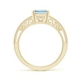 thumbnail image 2 of Angara Natural 2 Ct. Aquamarine Solitaire Ring in 14K Yellow Gold for Women (Ring Size: 11.5), 2 of 12