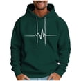 thumbnail image 2 of Blczomt Winter Men Hoodie Graphic Pullover Sweatshirt Casual Green Hooded Long Sleeve Men Clothing, 2 of 5