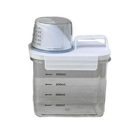 

2.3L Sealed Carrying Handle Storage Jar Can Measuring Cup Capacity Scale Food 1100ml