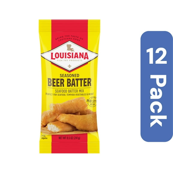 Louisiana Fish Fry Beer Batter Mix 8.5 oz (Pack Of 12)