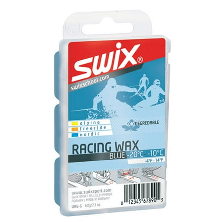 - Bio-Degradable Swix Ski Snowboard Wax UR6-6 Cold