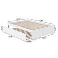 thumbnail image 4 of AFI Concord Full Solid Wood Platform Bed with Full Trundle in White, 4 of 11