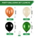 thumbnail image 2 of Globos de fútbol Biapian de 30 cm, verde oscuro, negro y beige, 9 unidades, 2 of 9
