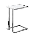 thumbnail image 6 of Posh Living Luane Modern C-Shape Stainless Steel End Table in White/Chrome, 6 of 10