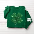 thumbnail image 5 of POTETI Saint Patricks Day Shirts Women Sweatshirts Long Sleeve Crew Neck Irish Shamrock Print Sweatshirts Tops, 5 of 5