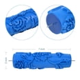 thumbnail image 3 of Nichiyo 7-inch Texture Paint Roller Flower Pattern Embossing Rubber Roller for Wall Decoration Reusable DIY Wallpaper (EG110C), 3 of 7