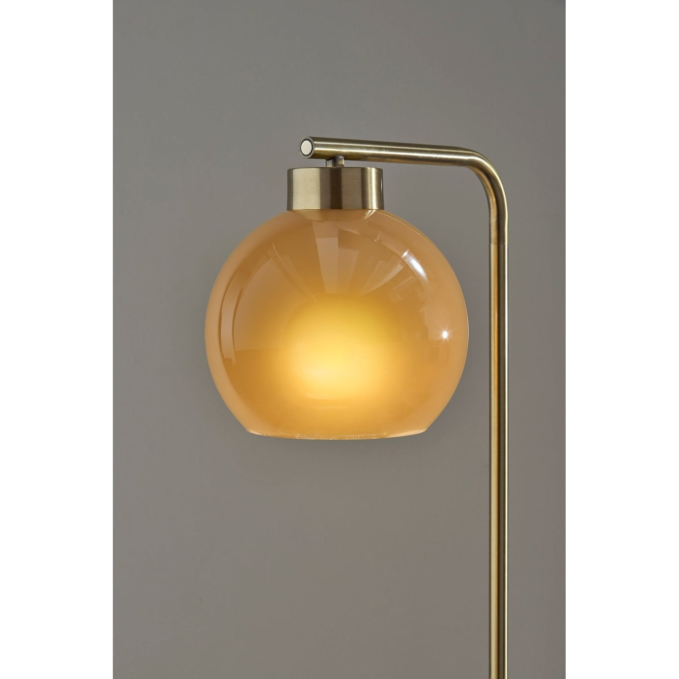 Adesso Atticus Floor Lamp Antique Brass