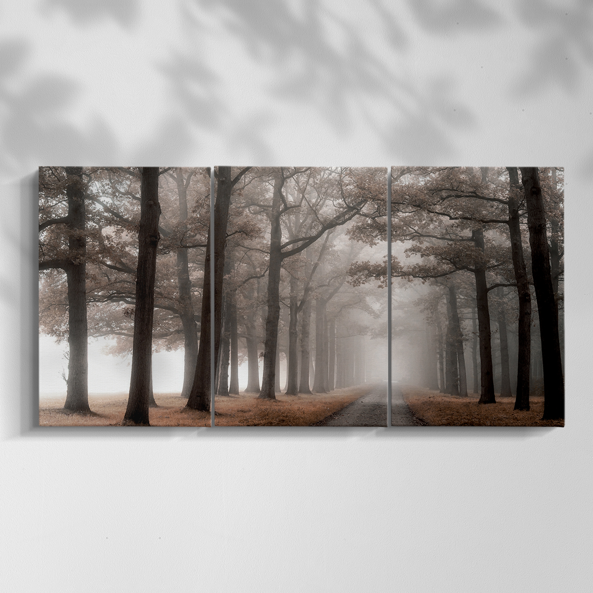 Wexford Home Misty Road - 24" x 48" Multi-Piece Canvas Art, Ready to Hang