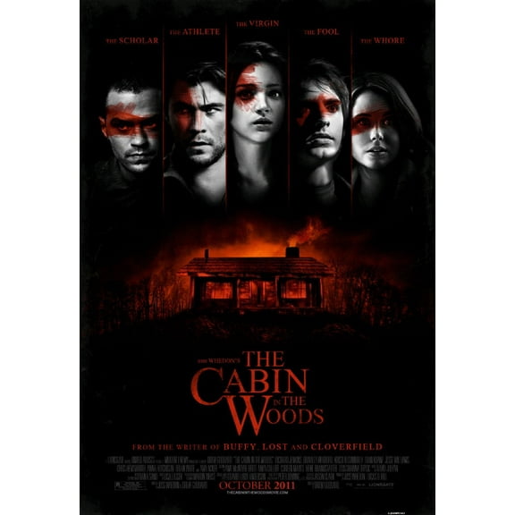 Bad Dog Posters Cabin In The Woods Mini Movie 11inx17in 11x17 poster Color Category: Multi, Unframed, Ages: Adults